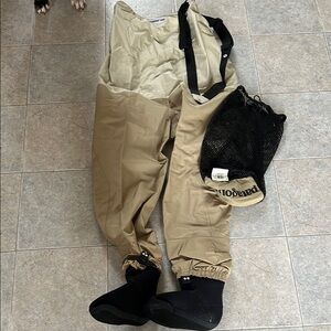 Patagonia Tan Waders with Black Accents
